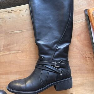Wide Calf Black Boots